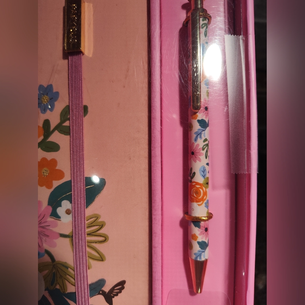 NEW Papyrus Floral Journal and Pen Set - Picture 2 of 5